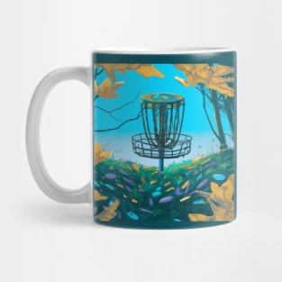 Disc Golf in the Autumn Leaves Mug